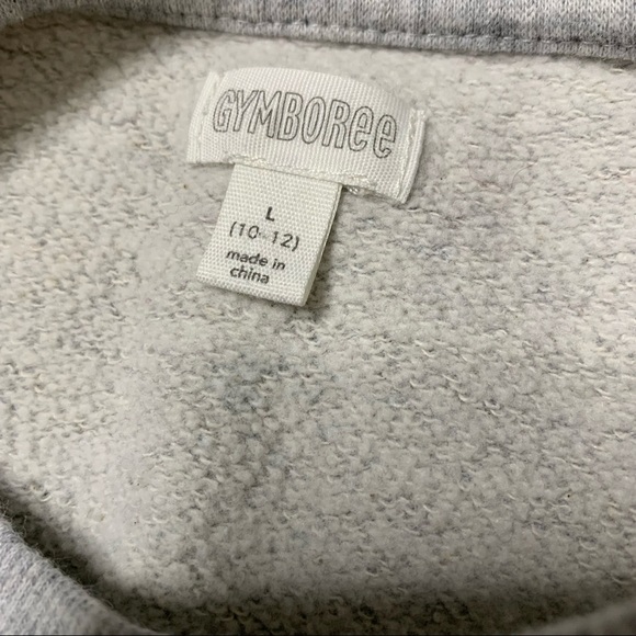 GYMBOREE Woven Jogger Dress With Waffle Knit Long Sleeves Grey Girls 10-12Y - Picture 7 of 9